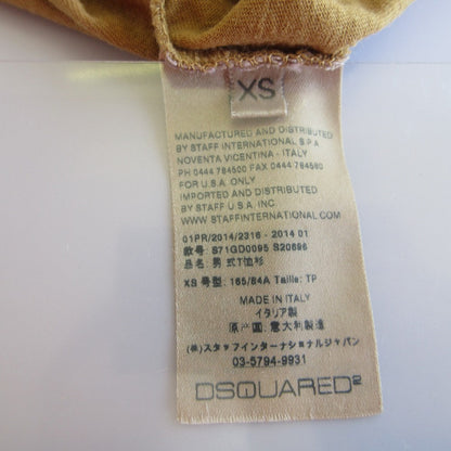 DSQUARED2 ロゴ刺繍VネックTシャツ