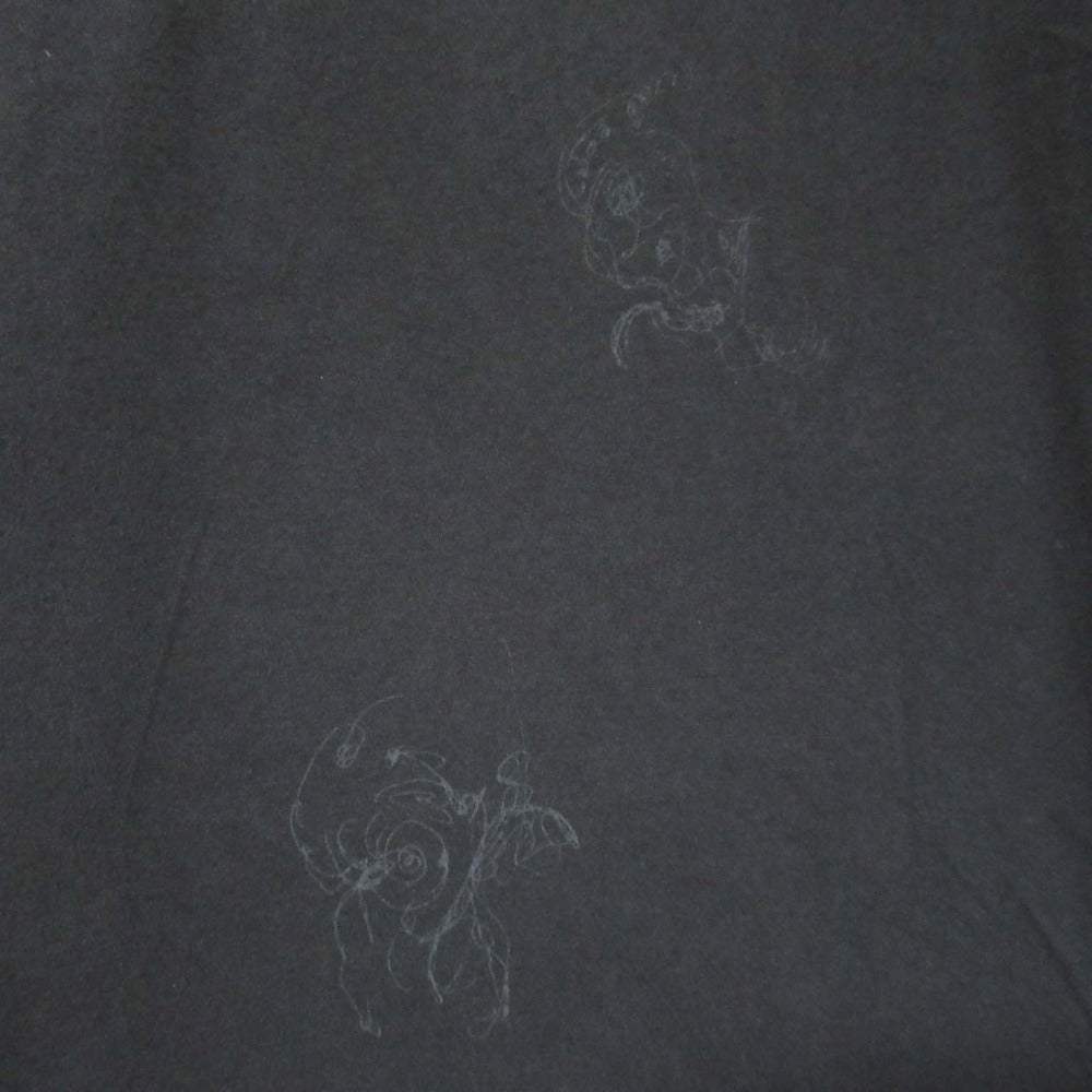 ヨウジヤマモト プリントコットンTシャツ