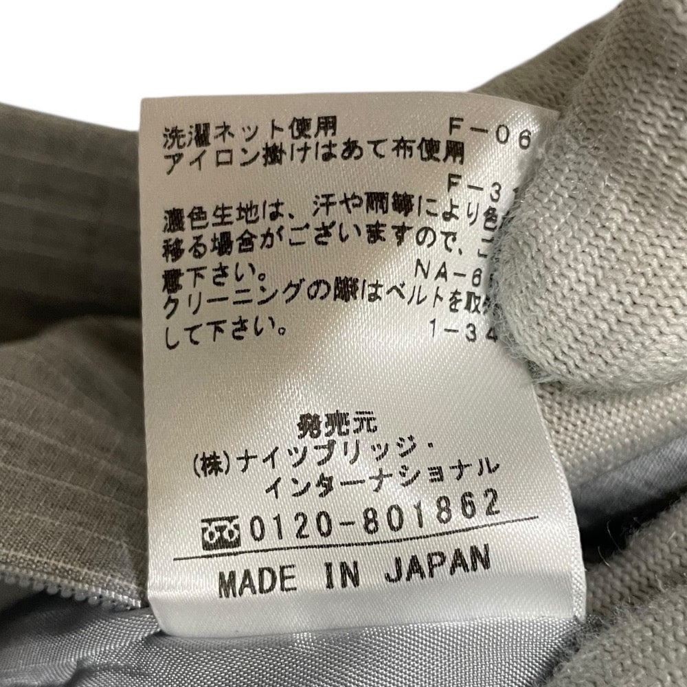 OLD ENGLAND ストライプ リネン ブレンド ドレス
