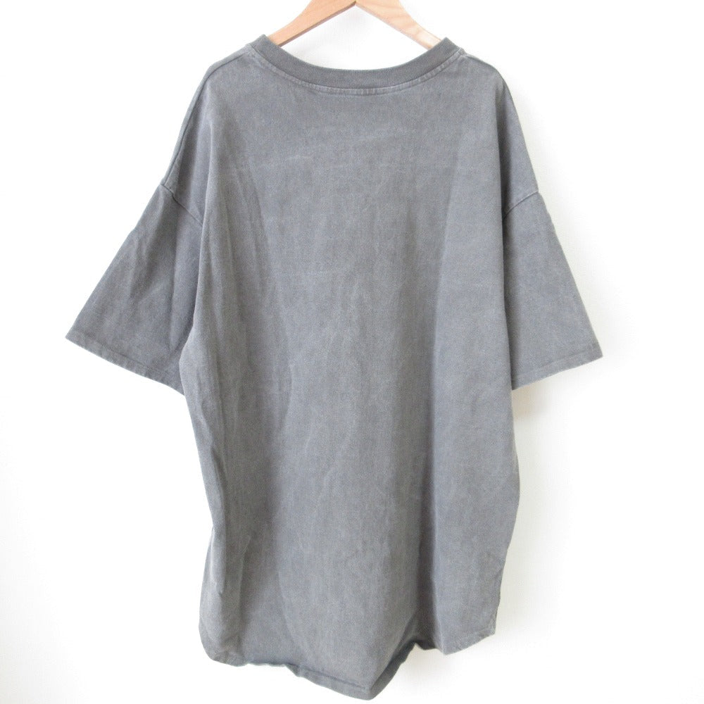 CVTVLIST 刺繍ワッペン ハーフスリーブ クルーネック オーバーサイズTシャツ