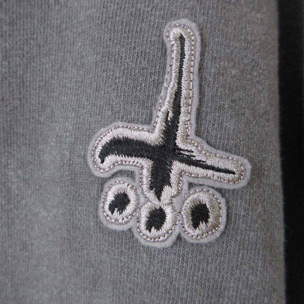 CVTVLIST 刺繍ワッペン ハーフスリーブ クルーネック オーバーサイズTシャツ