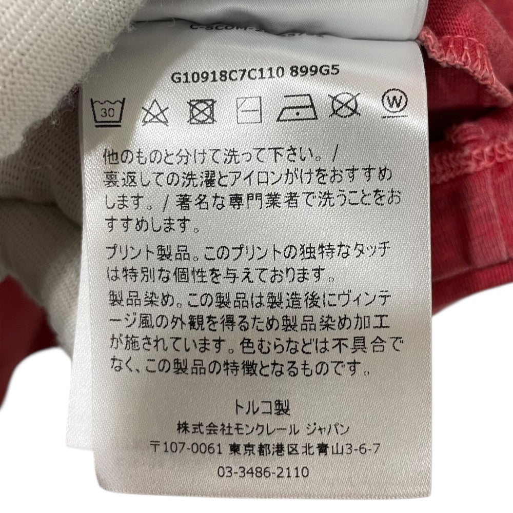 モンクレール ロゴプリント コットンTシャツ