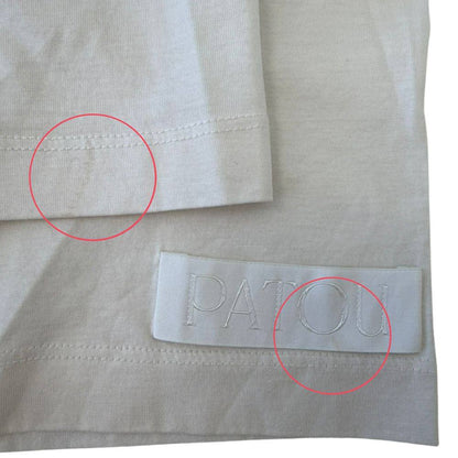 Patou EMBROIDERED COLLAR TEE SHIRT コットン Tシャツ