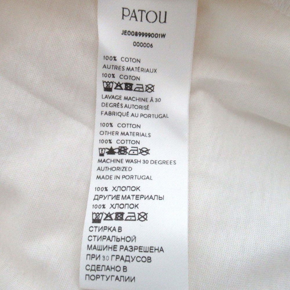 Patou EMBROIDERED COLLAR TEE SHIRT コットン Tシャツ