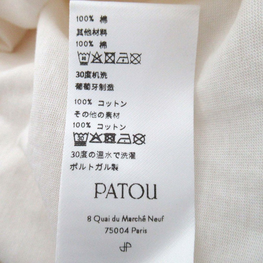 Patou EMBROIDERED COLLAR TEE SHIRT コットン Tシャツ
