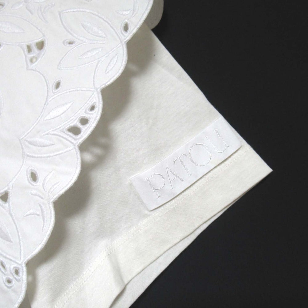 Patou EMBROIDERED COLLAR TEE SHIRT コットン Tシャツ