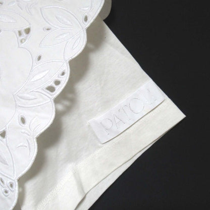 Patou EMBROIDERED COLLAR TEE SHIRT コットン Tシャツ