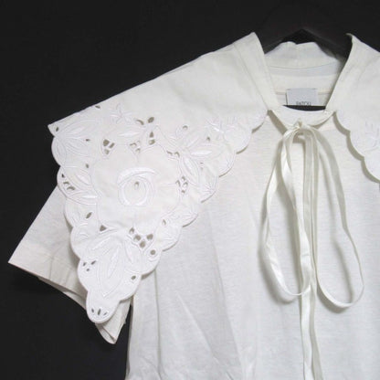 Patou EMBROIDERED COLLAR TEE SHIRT コットン Tシャツ