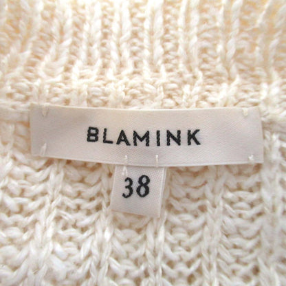 BLAMINK リネン シルク ブレンド ニット カーディガン