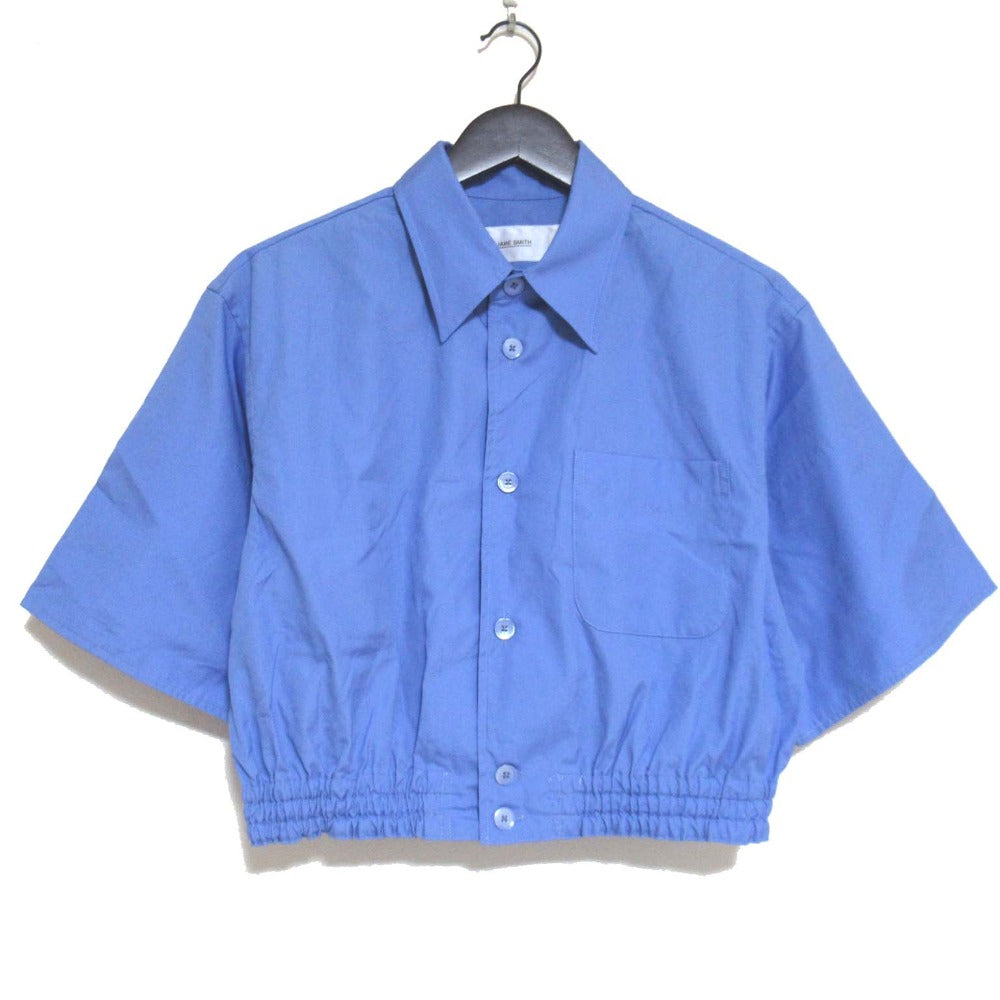 JANE SMITH COTTON BROADヘムギャザーシャツ