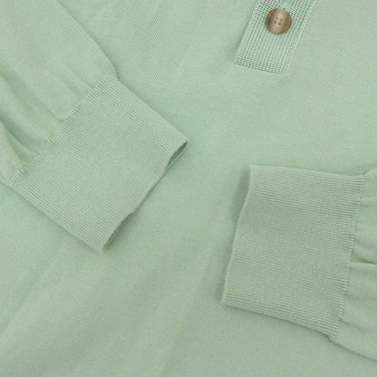 CABaN コットン ニット 長袖 ポロ シャツ