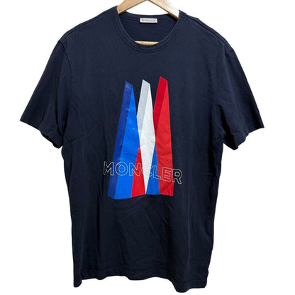 モンクレール ロゴプリント コットンTシャツ