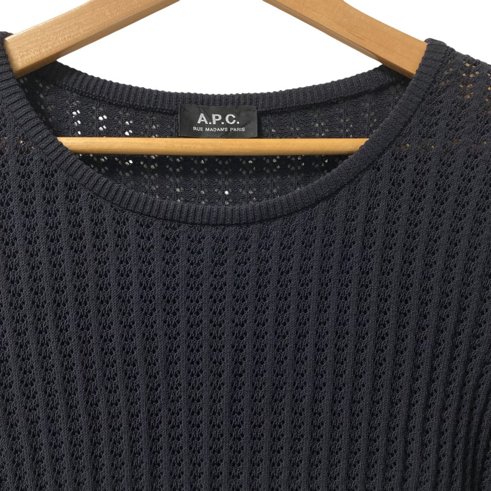 A.P.C. クロシェ ニット リネン ブレンド ドレス