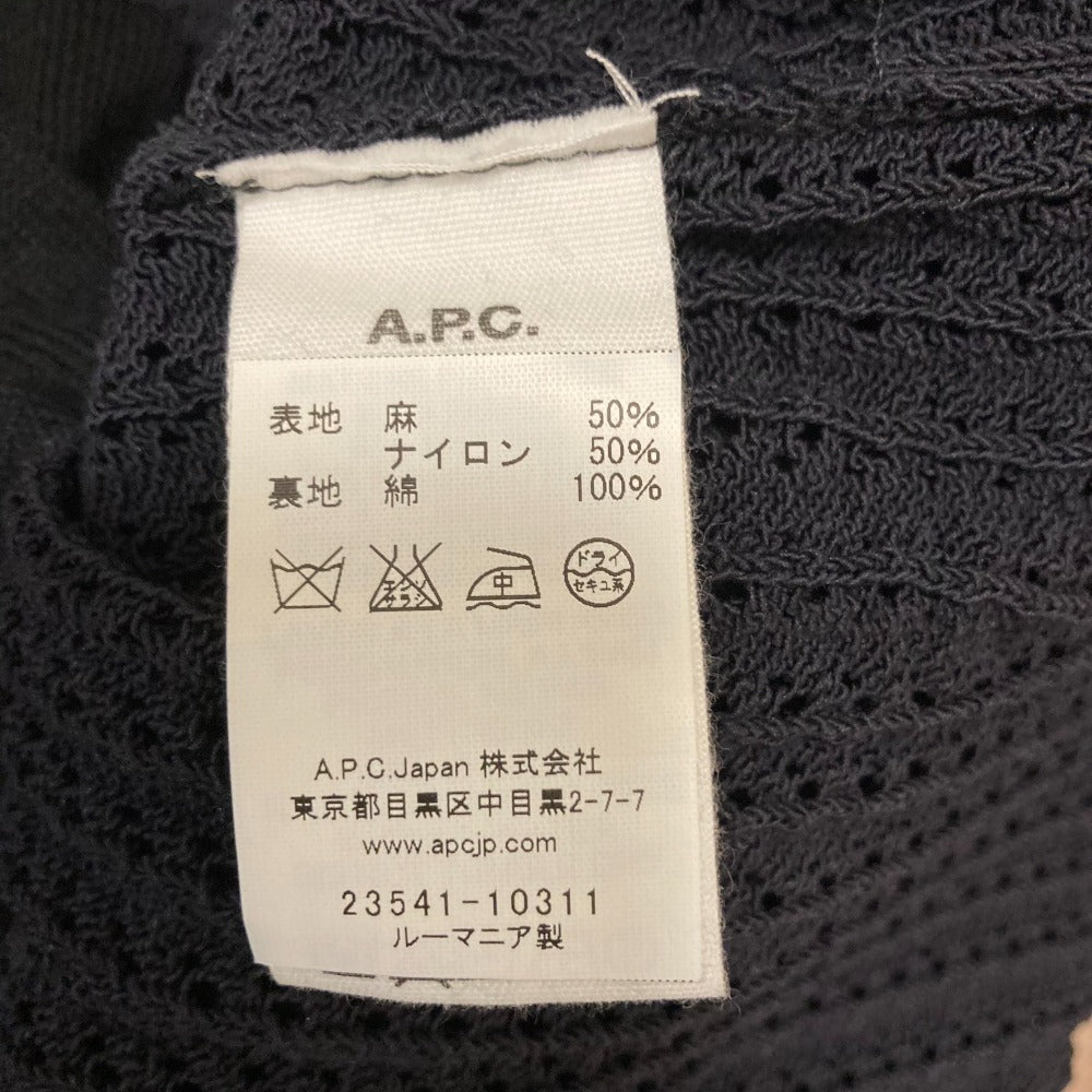 A.P.C. クロシェ ニット リネン ブレンド ドレス