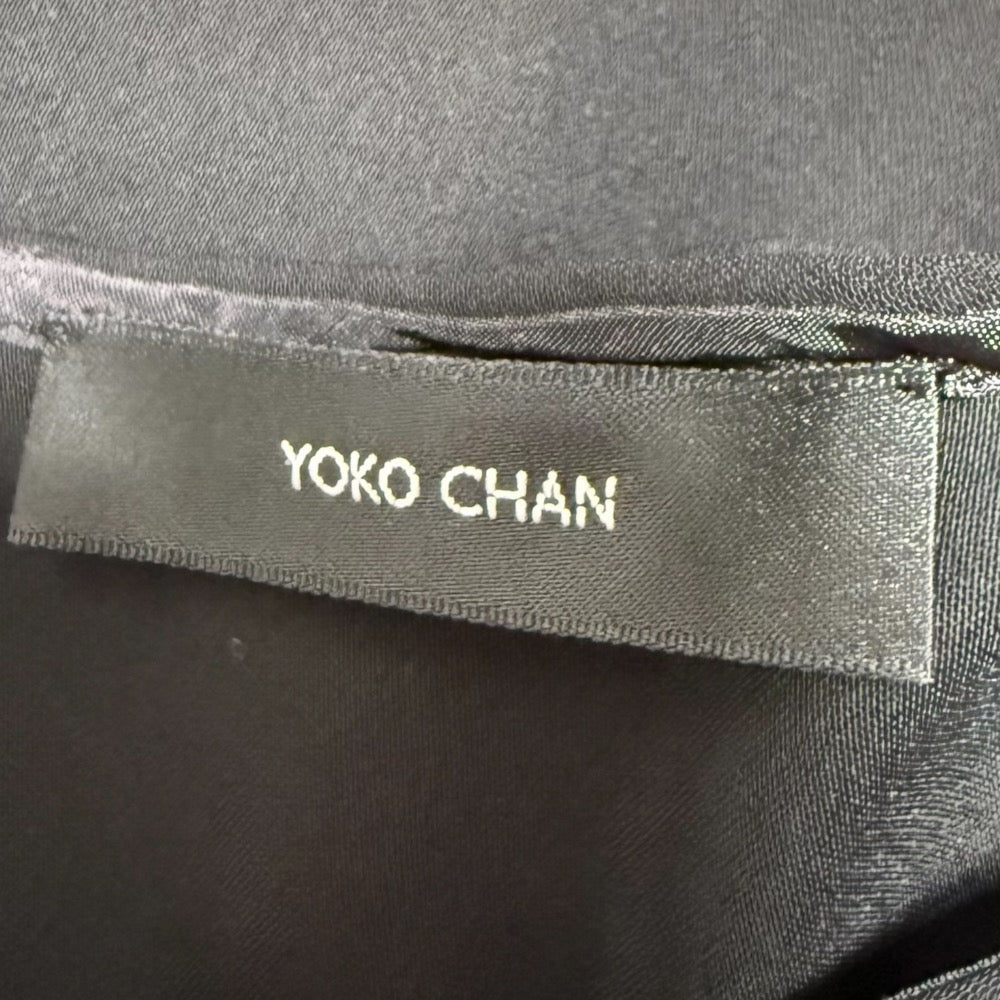 YOKO CHAN バックタックノースリーブプルオーバーブラウス