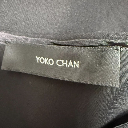 YOKO CHAN バックタックノースリーブプルオーバーブラウス