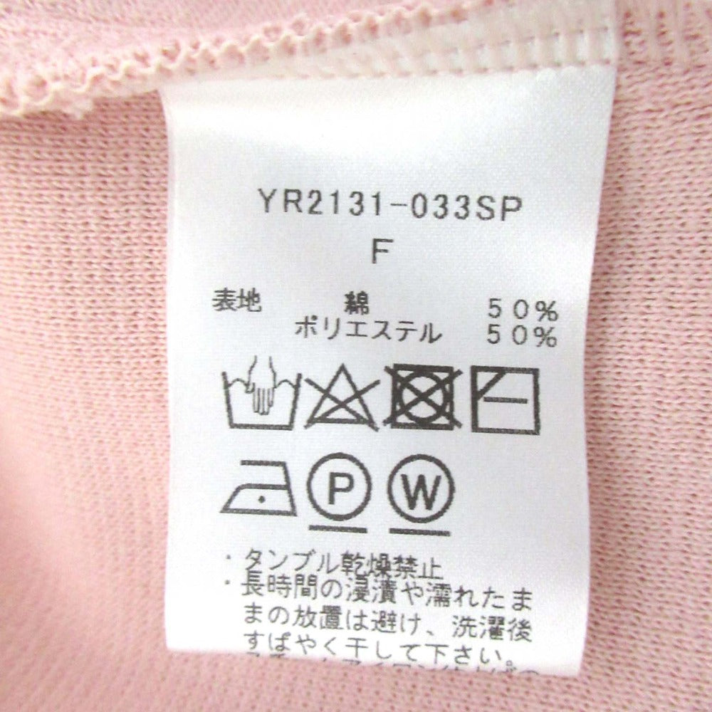 yori コットン ショートスリーブニットカットソー
