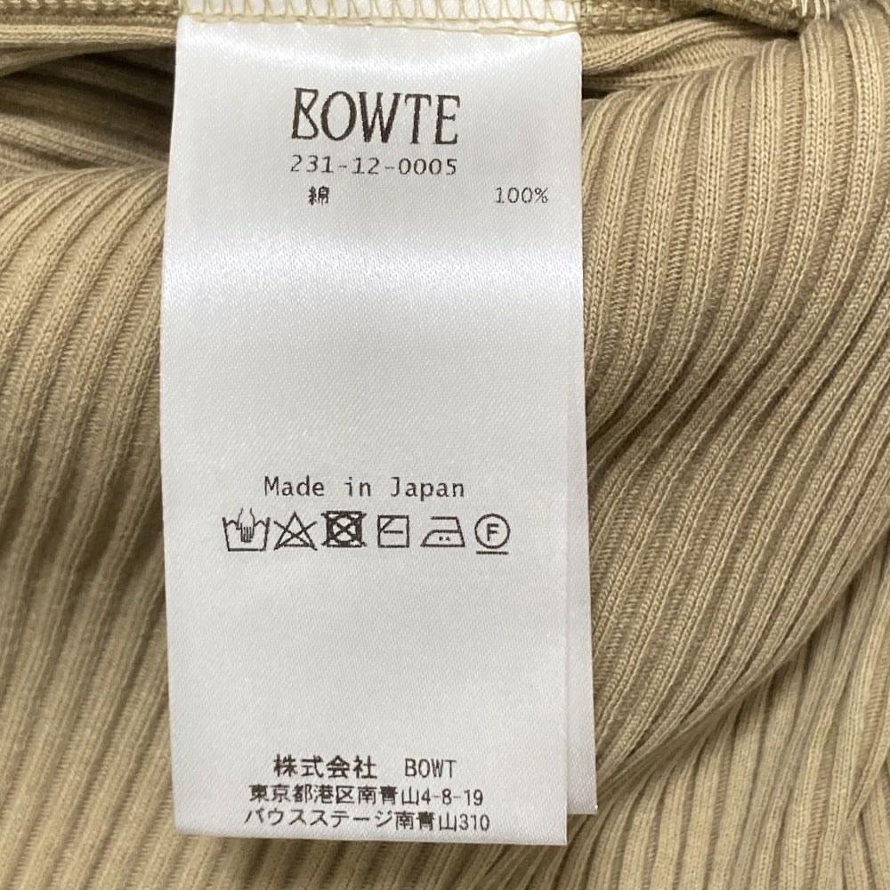 BOWTE TEREKO リブタンクトップ