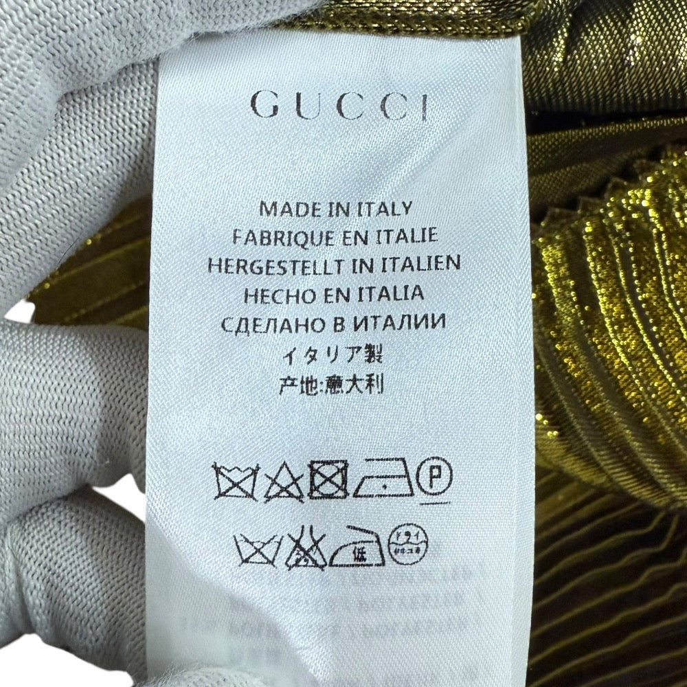 グッチ シルク プリーツ スカート