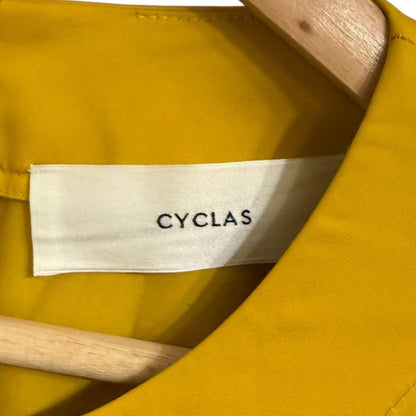 CYCLAS フレンチ スリーブ レーヨン コットン ロング ドレス