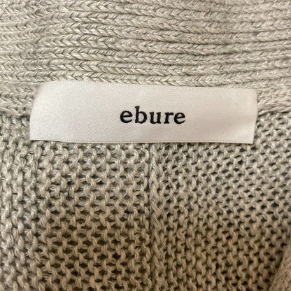 ebure メランジ カラー リネン カーディガン