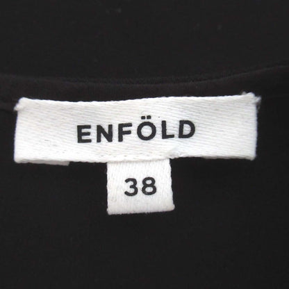 ENFOLD PEダブルクロス ロングチュニックブラウス