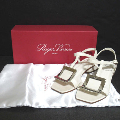 ロジェヴィヴィエ Square Buckle Leather Sandals