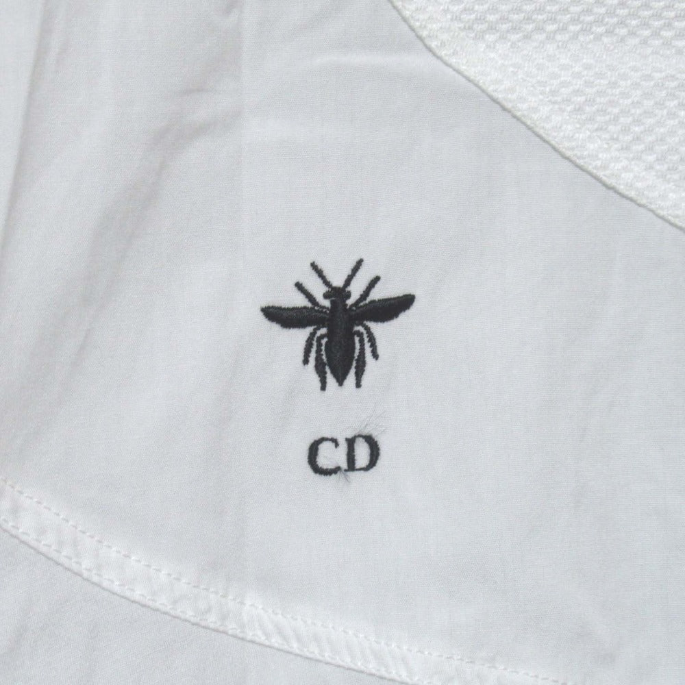 クリスチャン ディオール BEE 刺繍 ノースリーブ シャツ ドレス