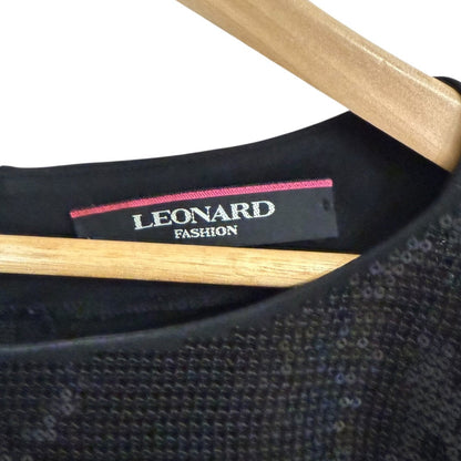 LEONARD FASHION スパンコール プルオーバー ブラウス