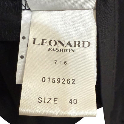 LEONARD FASHION スパンコール プルオーバー ブラウス