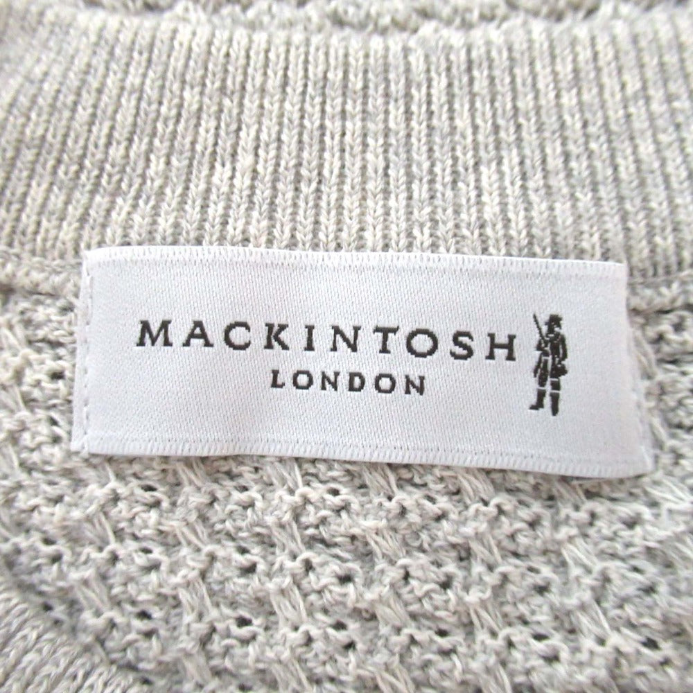 マッキントッシュロンドン 交編レースクルーネック半袖ニットTシャツ