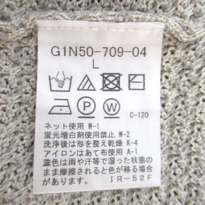 マッキントッシュロンドン 交編レースクルーネック半袖ニットTシャツ