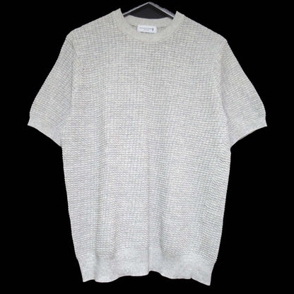 マッキントッシュロンドン 交編レースクルーネック半袖ニットTシャツ