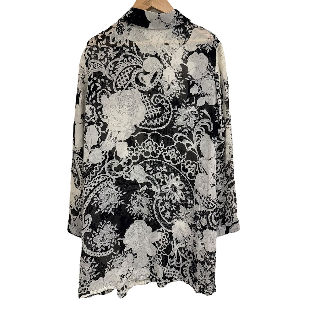 LEONARD FASHION シルク シアー チュニック ブラウス