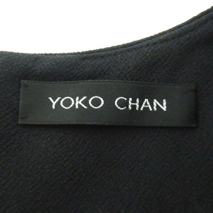 YOKO CHAN 膝丈 Vネック ノースリーブ ドレス