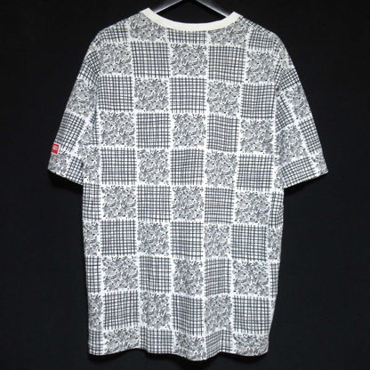 ケンゾー フラワーチェックプリントコットンTシャツ