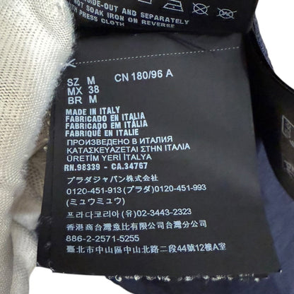 プラダ コットンピケ半袖ポロシャツ