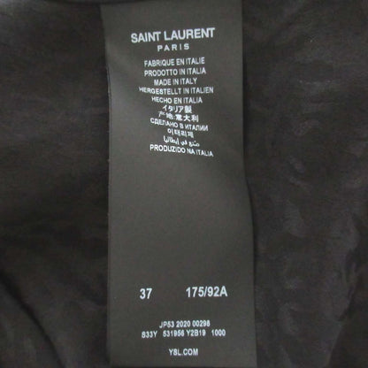 サンローラン パリ ベイビーキャット シルク 半袖 シャツ