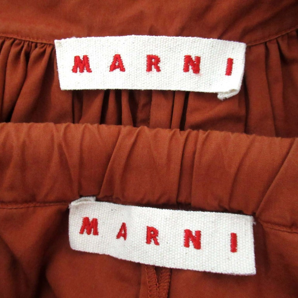 Marni ノースリーブ ブラウス ワイド パンツ セットアップ