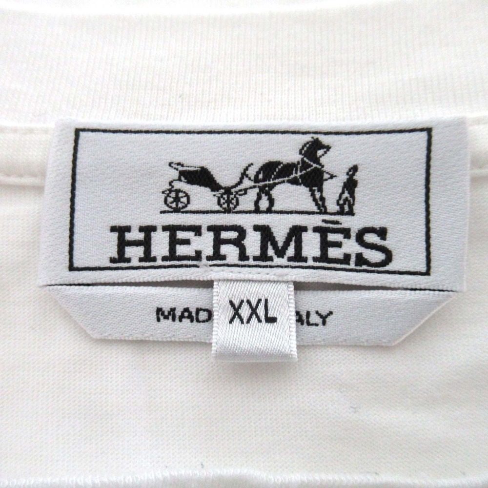 エルメス Chevaux en Symetrie コットン半袖Tシャツ