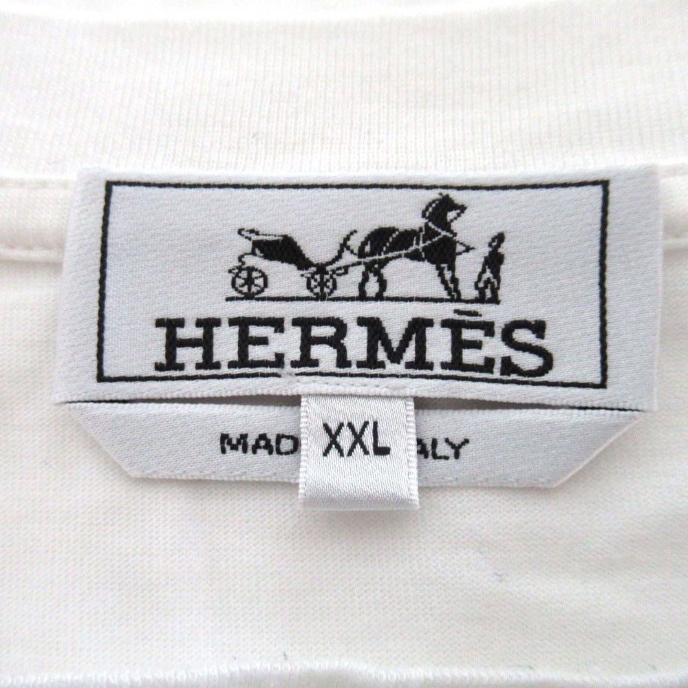 エルメス Chevaux en Symetrie コットン半袖Tシャツ