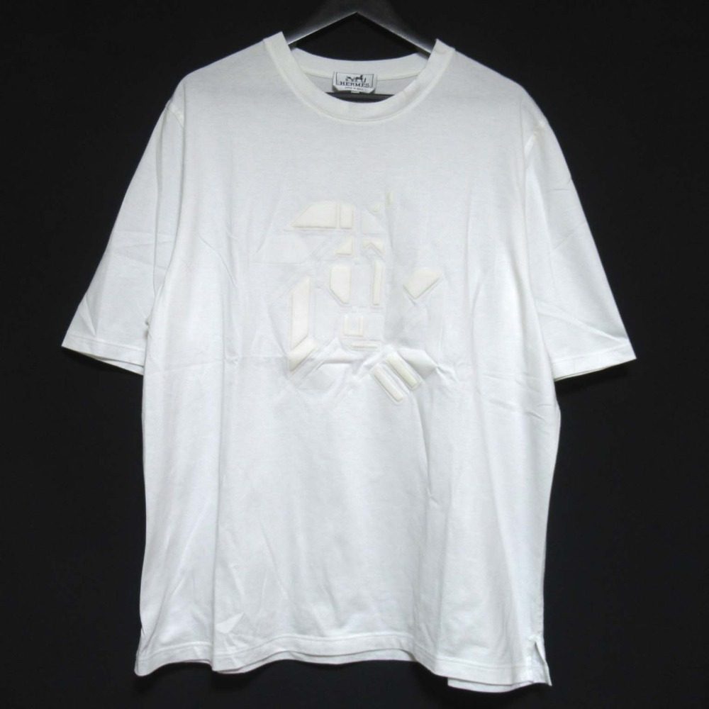 エルメス Chevaux en Symetrie コットン半袖Tシャツ