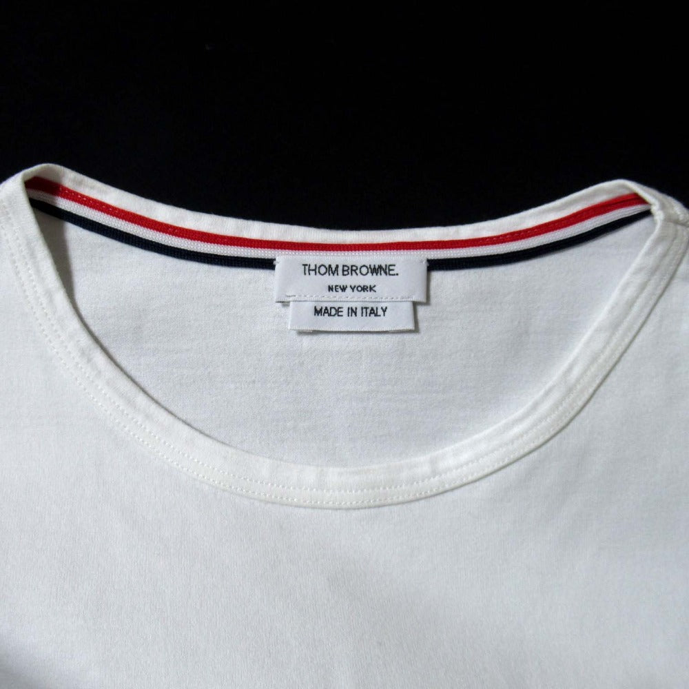 トムブラウン コットン半袖Tシャツ