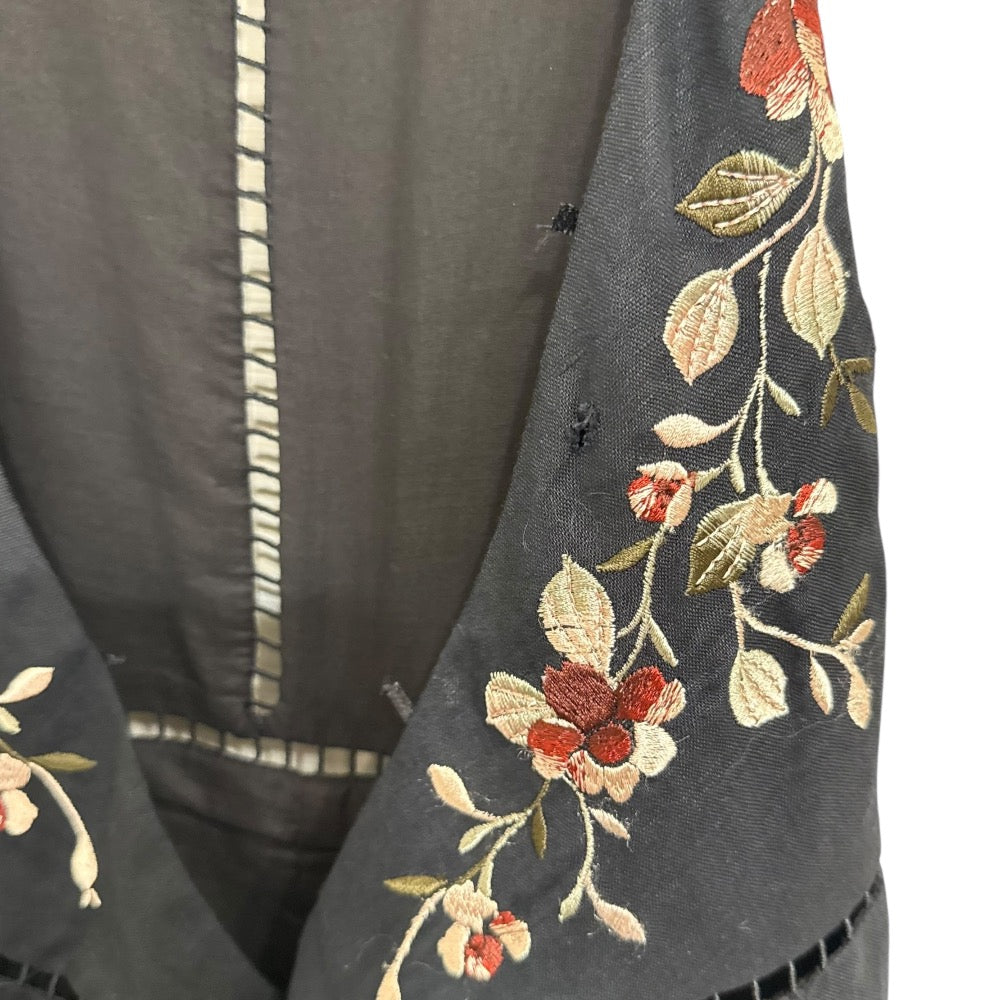 ZIMMERMANN 薔薇刺繍 リネンコットンオールインワン