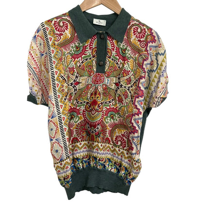 エトロ シルクニットポロシャツ