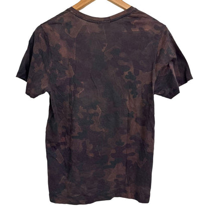 ドリスヴァンノッテン 迷彩 コットン 半袖VネックTシャツ