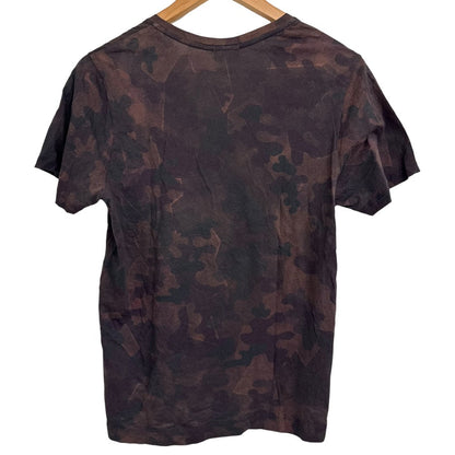 ドリスヴァンノッテン 迷彩 コットン 半袖VネックTシャツ