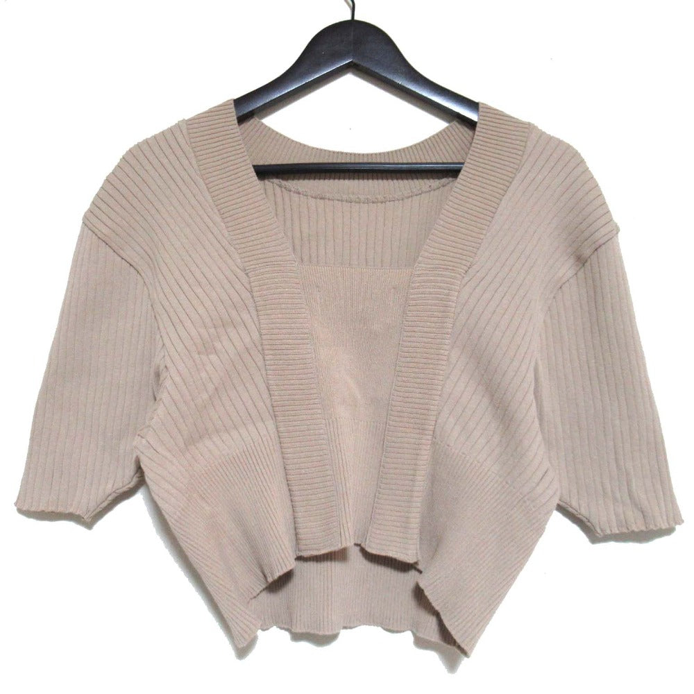 アキラナカ Tuula open back knit プルオーバー