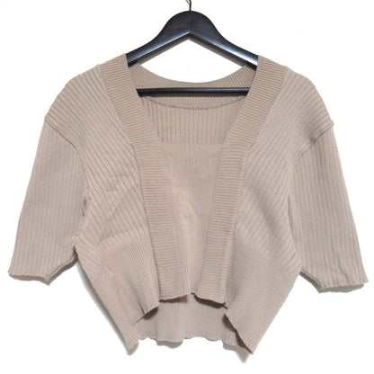 アキラナカ Tuula open back knit プルオーバー