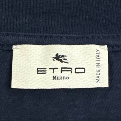 エトロ ペガサスプリント コットン 半袖Tシャツ